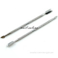 2 Way Nail Art Cuticle Pusher Soak Remover Nail Manicure Pedicure Steel Stainless Tool